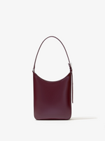 Back image of Slope Shoulder Bag In Soft Spazzolato in DARK RED