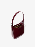 Aerial image of Slope Shoulder Bag In Soft Spazzolato in DARK RED