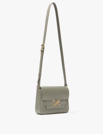 Side image of Monogram Box Bag in SLATE