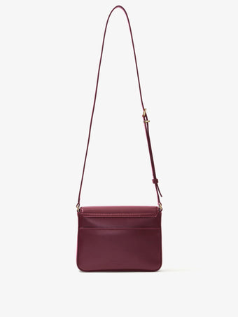 Back image of Monogram Box Bag in DARK RED