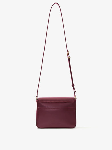 Back image of Monogram Box Bag in DARK RED