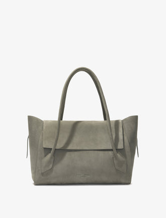 Proenza Schouler Front image of Tate Bag in Nubuck Calf in SLATE