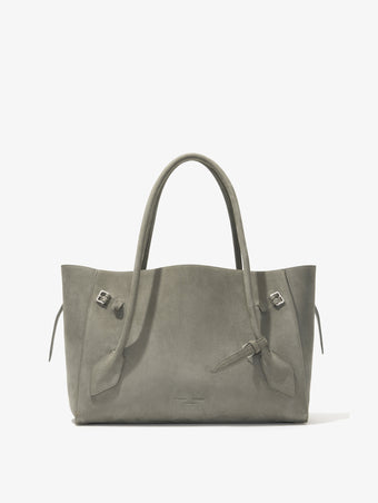 Proenza Schouler Front image of Tate Bag in Nubuck Calf in SLATE