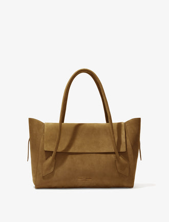Proenza Schouler Front image of Tate Bag in Nubuck Calf in TOBACCO