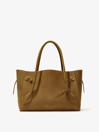Proenza Schouler Front image of Tate Bag in Nubuck Calf in TOBACCO