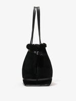 Proenza Schouler profile image of Days Tote in Shearling Backed Suede in black