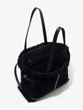 Proenza Schouler interior image of Days Tote in Shearling Backed Suede in black