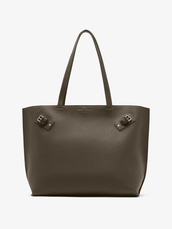 Proenza Schouler Front image of Days Tote in Pebbled Calf Skin in Olive