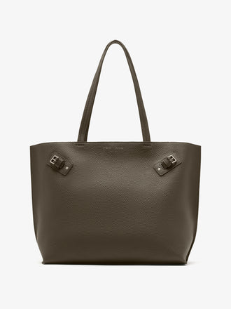 Proenza Schouler Front image of Days Tote in Pebbled Calf Skin in Olive