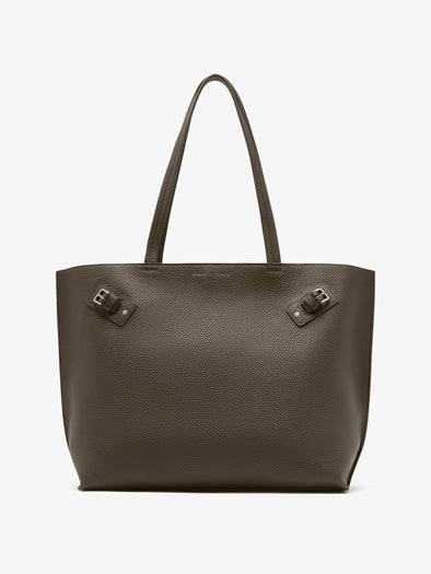 Proenza Schouler Front image of Days Tote in Pebbled Calf Skin in Olive