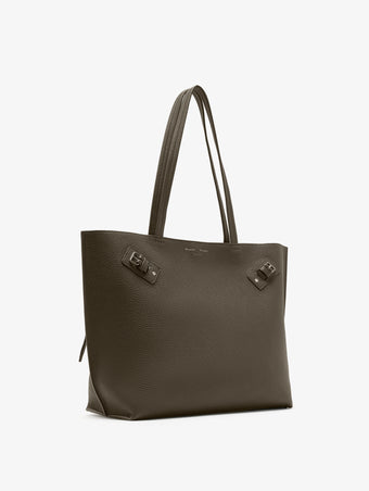 Proenza Schouler Side image of Days Tote in Pebbled Calf Skin in Olive