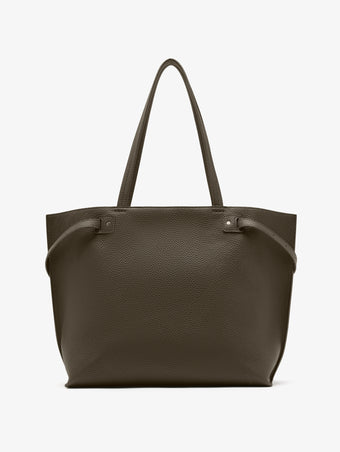 Proenza Schouler Back image of Days Tote in Pebbled Calf Skin in Olive