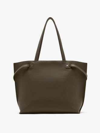 Proenza Schouler Back image of Days Tote in Pebbled Calf Skin in Olive