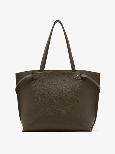 Proenza Schouler Back image of Days Tote in Pebbled Calf Skin in Olive