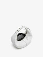 Aerial image of Mini Slide Bag in Soft Suede in Smoke