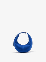 Back image of Mini Slide Bag in Soft Suede in Cobalt