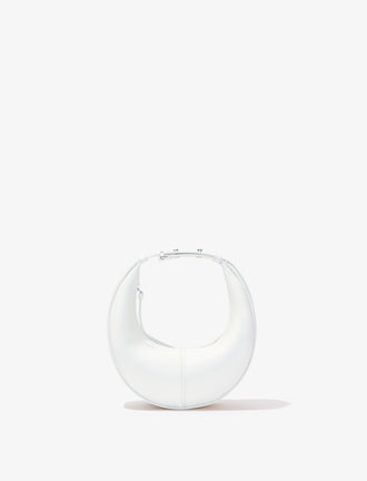 Front image of Mini Slide Bag in WHITE