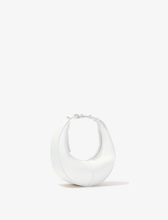 Side image of Mini Slide Bag in WHITE