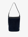 Proenza Schouler Back image of Brant Bucket Bag in Soft Suede in Dark Navy
