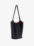 Proenza Schouler side image of Brant Bucket Bag in Smooth Calf in black