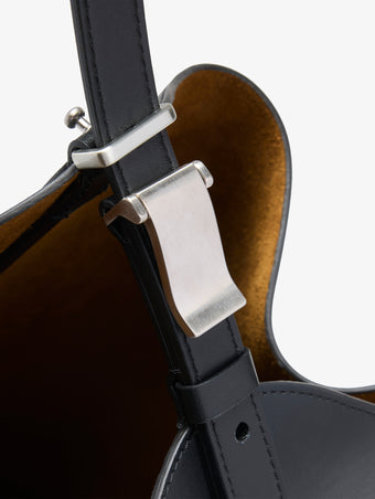 Proenza Schouler detail image of Brant Bucket Bag in Smooth Calf in black