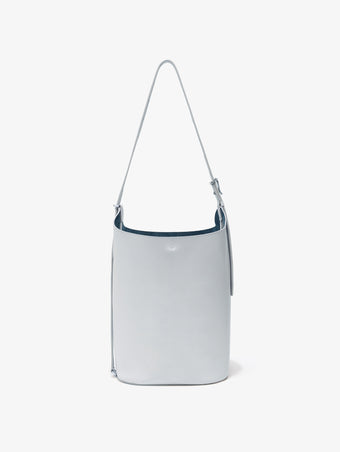 Proenza Schouler Side image of Brant Bucket Bag in Smooth Calf in Smoke