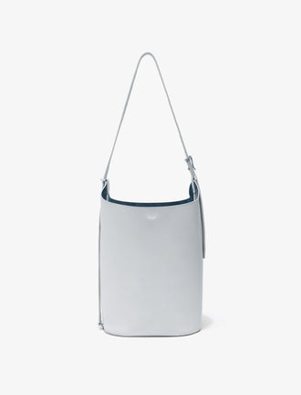 Proenza Schouler Side image of Brant Bucket Bag in Smooth Calf in Smoke