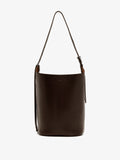 Proenza Schouler Front image of Brant Bucket Bag in Smooth Calf in Chocolate