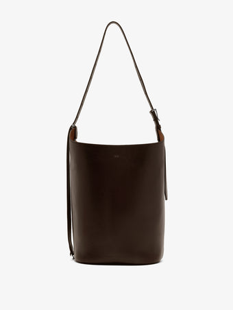 Proenza Schouler Front image of Brant Bucket Bag in Smooth Calf in Chocolate