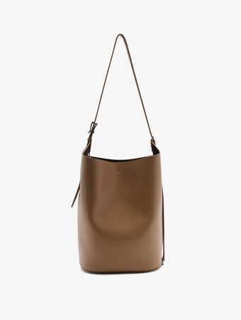 Back image of Brant Bucket Bag in Smooth Calf in Cumin