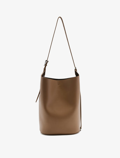 Back image of Brant Bucket Bag in Smooth Calf in Cumin