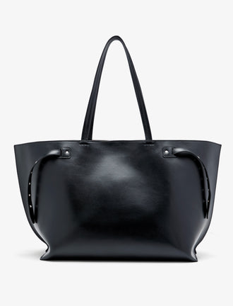 Proenza Schouler back image of Days Carryall in Smooth Calf in black