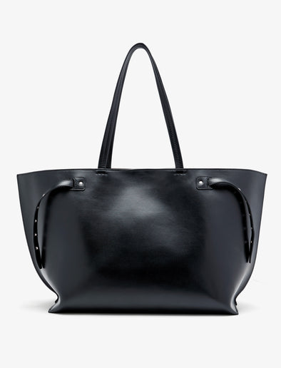 Proenza Schouler back image of Days Carryall in Smooth Calf in black