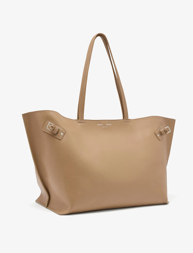 Side image of Days Carryall in Smooth Calf in Cumin