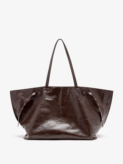 Proenza Schouler Back image of Days Carryall in Paper Calf in Espresso