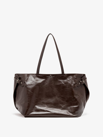 Proenza Schouler Front image of Days Carryall in Paper Calf in Espresso