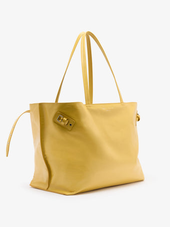 Proenza Schouler Side image of Days Carryall in Paper Calf in Dijon