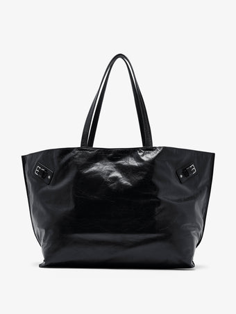 Proenza Schouler Front image of Days Carryall in Paper Calf in Black