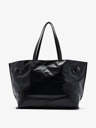 Proenza Schouler Front image of Days Carryall in Paper Calf in Black