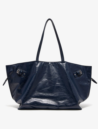 Front image of Days Carryall in Paper Calf in Navy
