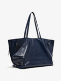 Side image of Days Carryall in Paper Calf in Navy