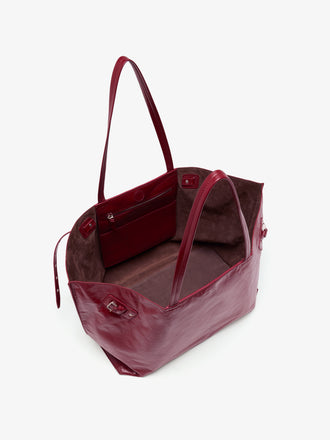 Proenza Schouler Interior image of Days Carryall in Paper Calf in Merlot