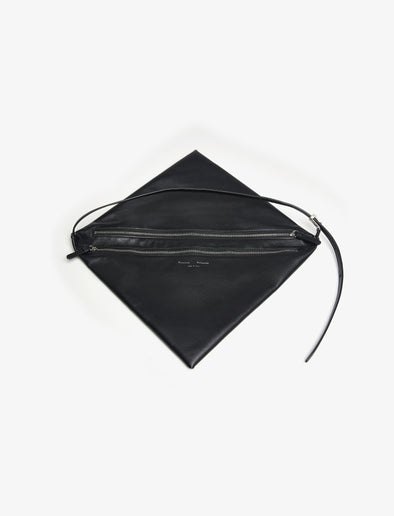 Proenza Schouler aerial image of Tetra Shoulder Bag in Nappa in black