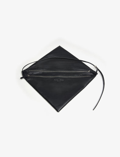Proenza Schouler aerial image of Tetra Shoulder Bag in Nappa in black