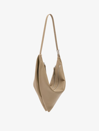 Side image of Tetra Shoulder Bag in Nappa in Cumin