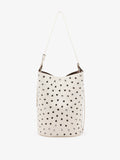 Proenza Schouler Back image of Brant Bucket Bag in Eyelet Covered Smooth Calf in Ecru