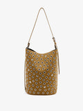 Proenza Schouler Back image of Brant Bucket Bag in Eyelet Covered Suede in Hazelnut
