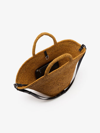 Interior image of Large Chelsea Tote in Natural Raffia in Honey