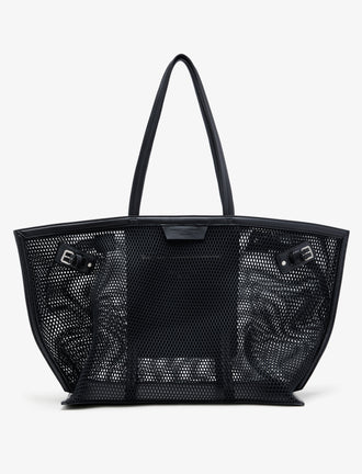 Front image of Days Carryall in Mesh in Black