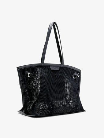 Side image of Days Carryall in Mesh in Black